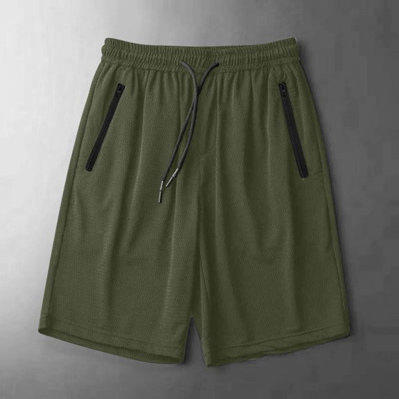 Jyeity Shorts for Men Breathable Quick-Dry Fashion Sporty Ice Silk Comfort,Waist,with Pockets Army Green Shorts