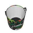 thumbnail image 3 of Kll Dinosaur Skeleton Waterproof Foldable Laundry Hamper Bucket With Handles For Storage Bin,Kids Room,Home Organizer (Small), 3 of 8