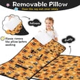 thumbnail image 3 of Cats and Pumpkins Halloween Pattern Toddler Nap Mats for Kids Preschool,50"x20" Sleeping Mat Bag or Kids,Toddler Sleeping Bag,Toddler Nap Mat or Daycare, 3 of 6