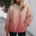 thumbnail image 2 of UngA Fall Clothing Oversized Sweatshirt for Women Women's Winter Fall Slim Artificial Short Velvet Long Sleeve Hooded Sweatshirts with Pockets Rose Gold,3XL, 2 of 6