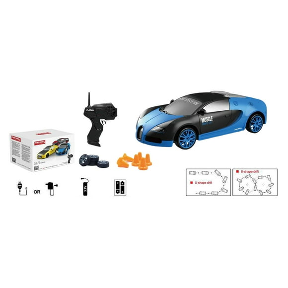 1:24 Scale High Speed 4WD RC Racing Car 2.4 Remote Control Drift Toy For Kids And Adults Realistic Drift Experience