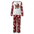 thumbnail image 5 of Odeerbi Christmas Pajamas for Family Holiday Long Sleeve Family Christmas Pajamas Matching Sets Kids Christmas Plaid Printed Blouse Tops + Pants Sleepwear Family Matching PJs Set Red, 5 of 6