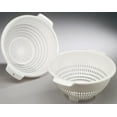 thumbnail image 2 of (2 pack) Arrow Plastic 189 Colander, 4 qt, White, 2 of 5