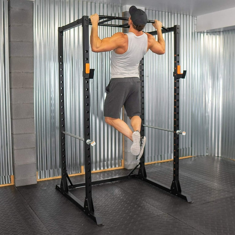 GRIND Fitness Alpha 3000 Power Rack Squat Rack with Barbell
