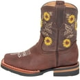 thumbnail image 2 of The Western Shops Kids Girl Floral Sunflower Embroidered Cowgirl Boot, 2 of 5