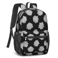 thumbnail image 2 of Pioneer Flower Floral Print Pattern 17" School Backpacks for Teens,Waterproof Oxford Fabric,S-Shape Padded Straps for School,Travel,Hiking,Camping, 2 of 5