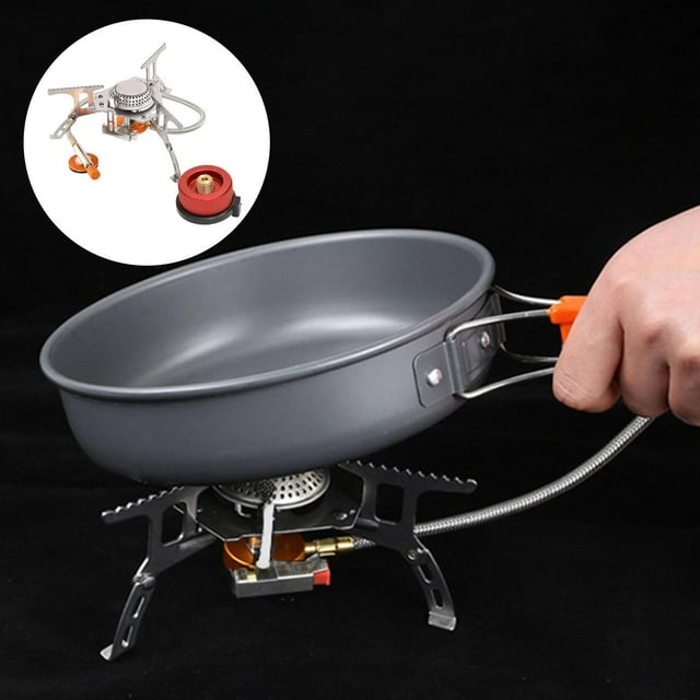 de de alta potencia, herramienta de cocina con quemador plegable, utensilios de cocina, liviano pa es textura roja shamjiam Quemador de estufa de gas