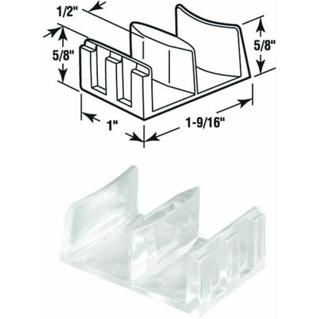 191680 Nylon Shower Door Bottom Guide Quantity 1 Walmart Com