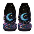 thumbnail image 5 of POLERO Breathable Vehicle Seat Covers for Van, Washable Nonslip Front Seat Cover Polyester Set of 2, Moon Star Flower Field, 5 of 9