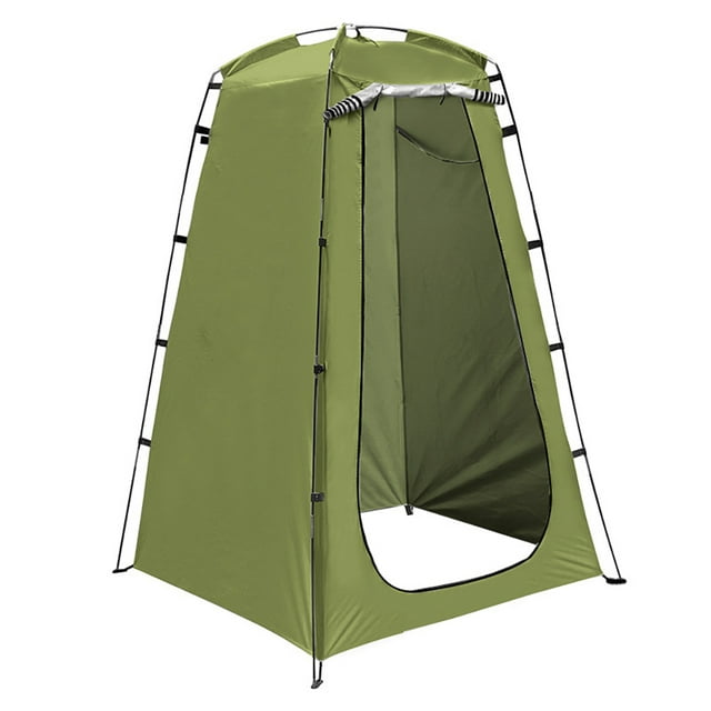 Baño Al Aire Libre Plegable Privacidad Inodoro Protección UV (verde)