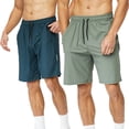 thumbnail image 3 of Zoeecloth Men's Ice Silk Shorts Summer Casual Sweat Shorts Loose Casual Outdoor Running Training Quick Dry Shorts M-3XL, 3 of 9