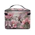 thumbnail image 3 of HELLHERO Hummingbirds Hibiscus Flowers Make up Organizer Handy Travel Make Up Organizer Desktop Neatness Adult Birthdays, 3 of 5