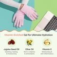 thumbnail image 4 of Guantes hidratantes ZenToes para manos secas con aceite de jojoba rosa, 4 of 9