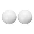 thumbnail image 1 of 2 Pcs Gazing Ball 2.5 Inch 63mm Reflective Sphere Polished Hollow Ball Bright White, 1 of 7