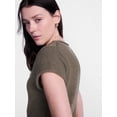 thumbnail image 5 of Scenario Women's and Women's Plus Pullover Rollneck Lightweight Sweater with Short Sleeves, Sizes XS-4X, 5 of 6
