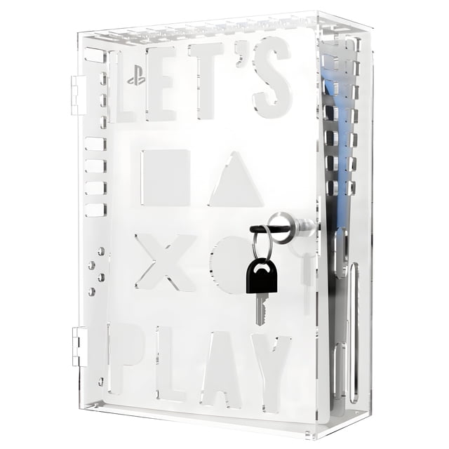 Skywin PS5 Console Lock Box for Parents - Manage Kids Playtime with Acrylic Display Case for PlayStation 5 - Secure Locking Box for PS5 PS5 Slim PS5 Pro Family Gift for Healthy Screen Habits