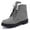 Grey, variant on Ecetana Winter Snow Boots for Women Comfortable Outdoor Anti-Slip Ankle Boots keep Warm Booties Lace Up Flat Platform Shoes