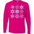 thumbnail image 3 of Inktastic Winter Snowflakes Long Sleeve T-Shirt, 3 of 5