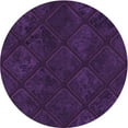 thumbnail image 1 of Ahgly Company Indoor Round Patterned Dark Purple Area Rugs, 6' Round, 1 of 1