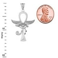 thumbnail image 3 of ANKH WITH EYE OF HORUS PENDANT NECKLACE IN STERLING SILVER :  Pendant with 16" chain, 3 of 3