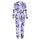 thumbnail image 5 of Puntoco Conjunto de pijama cómodo para mujer, con estampado de letras de invierno, cuello redondo, manga larga, pantalones, ropa informal para el hogar, 5 of 5