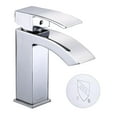 thumbnail image 2 of Aquaterior Modern 1 Hole Bathroom Faucet Vanity Sink Basin DIY Hotel Chrome 3.53lbs, 2 of 10