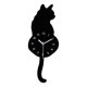 thumbnail image 2 of Reloj de pared con cola de gato en 3D Silence para dormitorio infantil, guardería, sala de estudio 170x430 mm, 2 of 9