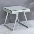 thumbnail image 5 of Pemberly Row Mirrored Glass and Chrome Metal Square End Table, 5 of 5