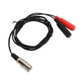 thumbnail image 3 of Cable Adaptador Dual XLR Macho A Doble Hembra De 6,35 Mm Cable De Audio Estéreo De Canal Izquierdo Y Derecho, 3 of 7