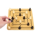 thumbnail image 4 of SHISUYAN 1 Set Traditional Nine Mens Morris Game Board Set for Family Tabletop Fun Portable Home Entertainment Funny Party Game for Gatherings, 4 of 9