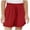 Red, variant on CYRBOKO Girls Athletic Shorts, Sports Summer Elastic Waist Drawstring Short Bottoms Pink Size 10 T