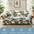 thumbnail image 3 of Eurhowing Stretch Sofa Slipcover, Elastic Sofa Cover, Universal Fit Furniture Protector with Skirt, Machine Washable, Pet Friendly, 3-Seater, 3 of 9