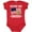 Red, variant on Inktastic Military Dad Welcome Home USA Flag Boys or Girls Baby Bodysuit