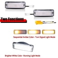 thumbnail image 2 of GTINTHEBOX 2PC Clear Sequential Switchback LED Front Signal Lights For 1984-1989 Toyota 4Runner, 2 of 12