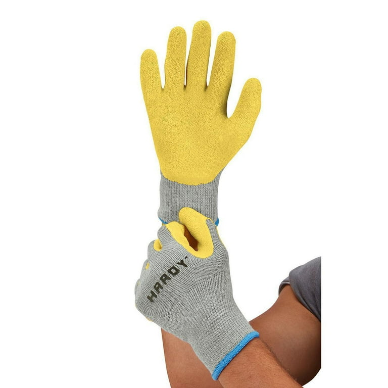 Latex-Dipped Work Gloves, Medium