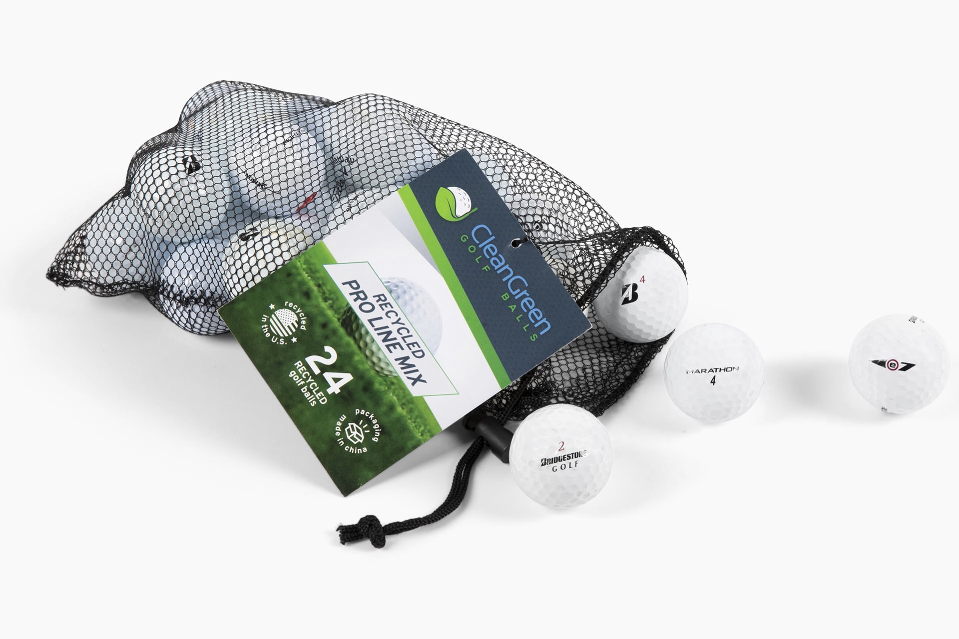 Clean Green Golf Balls Pro Line 24 Recycled Golf Balls