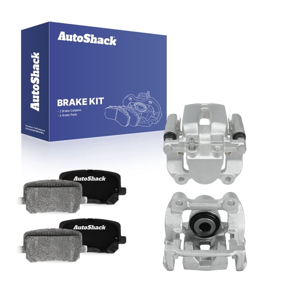 AutoShack Rear Brake Calipers   Ceramic Brake Pads Replacement for 2014 Dodge Charger 6-PC Kit