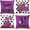 Halloween9, variant on Purple Halloween Linen Pillow Covers Pumpkin Bat Spider Decorative Throw Pillow Cover Holiday Cushion Case for Sofa Couch, Set of 4, 18x18 inch