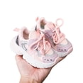 thumbnail image 4 of Kids Sneakers, Girls Running Shoes, Kids Running Shoes, Basketball Shoes, Casual Sneakers for Girls Lace-Up Girls Breathable Athletic Running Shoes Boys Non Slip Casual Sports Shoes, Pink US-5C/EU-21, 4 of 7