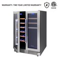 thumbnail image 2 of Thor Kitchen TBC2401DI 24 in. 21 Bottles & 95 Cans Indoor Independent Dual Zone Wine Cooler, 2 of 9