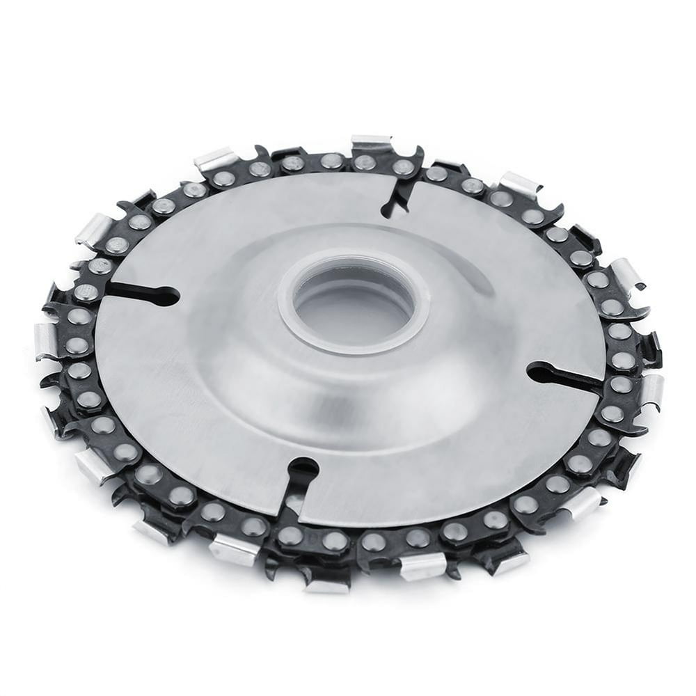OTVIAP Grinder Chain Wheel,4 Inch Grinder Chain Disc 22 Tooth Wood Carving Wheel for 100/115mm