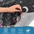 thumbnail image 4 of Yayeee Kitchen Valance Rod Pocket 54" x 18" Living Room Window Curtain, Gothic Floral Print, 4 of 6