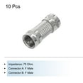 thumbnail image 3 of Conector coaxial macho a macho tipo F RG6 adaptador de extensión 75 Ohm antena, cable coaxial 10 piezas, 3 of 6