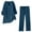 Navy, variant on Ahuyic Women Summer Clothing Set,Casual Summer Outfits,Women Summer Loose Casual Solid Color Fashionable Long Sleeved Top+Pants Outwear Set