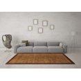 thumbnail image 3 of Ahgly Company Indoor Square Abstract Brown Modern Area Rugs, 4' Square, 3 of 4