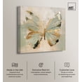 thumbnail image 2 of Sage Butterfly Colorful Canvas Wall Art by Art Remedy, Gallery Wrapped, 30"x30", 2 of 7