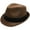 Olive Green, variant on Unisex Cool Summer Panama Fedora Trilby Hat Short Brim, Navy, S/M