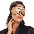 thumbnail image 2 of IAUYY Sleep Mask, Super Soft Eye Masks with Adjustable Strap, Lightweight Comfortable Blindfold,Perfect Blocks Light for Men Women Golden Retriever, 2 of 7