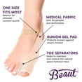 thumbnail image 4 of Bunion Corrector Pads Bootie Bunion Relief Hallux Valgus for Men and Women - Bunion Guard and Cushion Toe Splint Sling Gel Bunion Protector with Toe Separator Brace Socks 1 Pair, 4 of 6