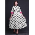 thumbnail image 2 of Bimba Robe-Chemise Mi-Mollet pour Femmes à Manches Retroussables à Imprimé Géométrique Boutonnée - Moyen, 2 of 5
